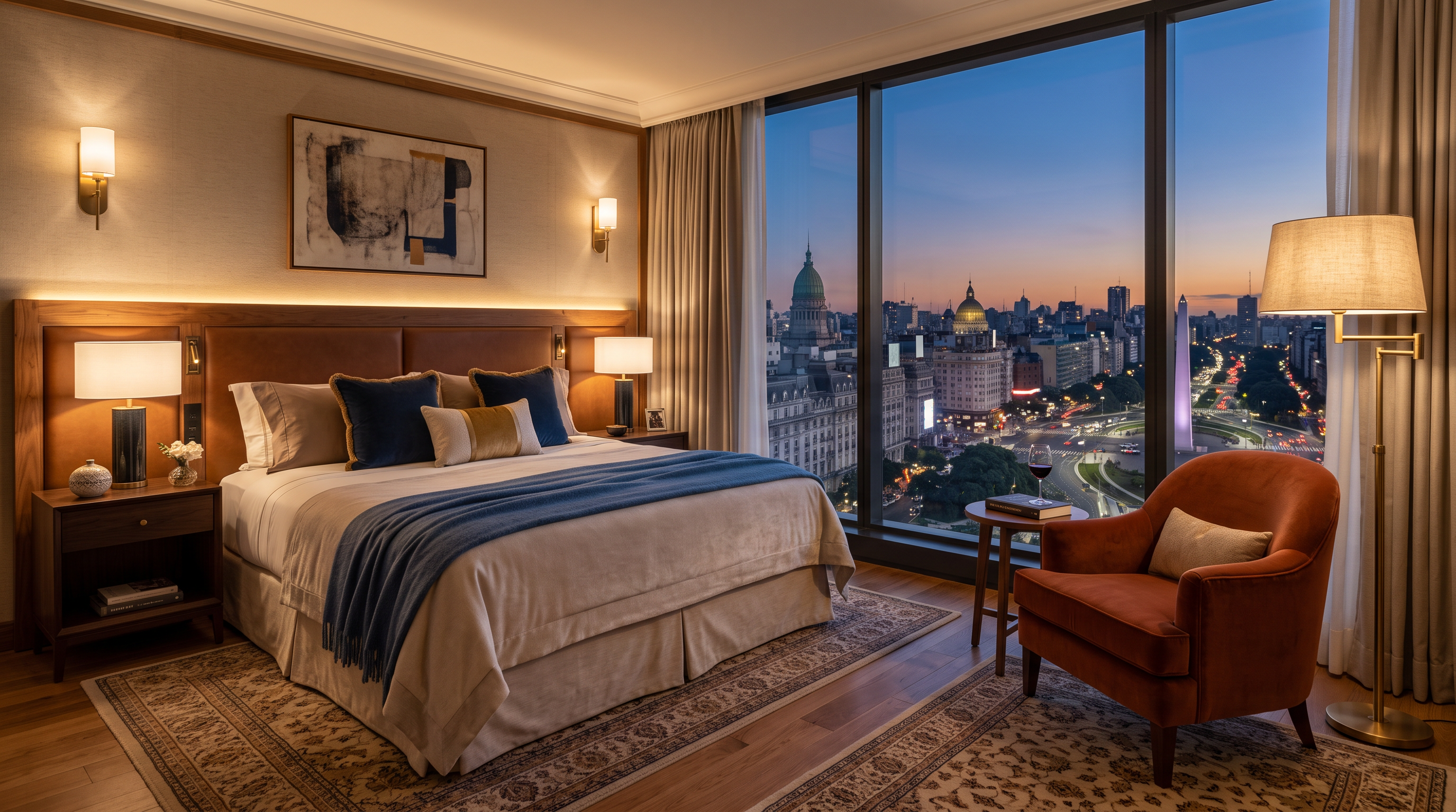 Habitación Clásica con vista a la ciudad de Buenos Aires